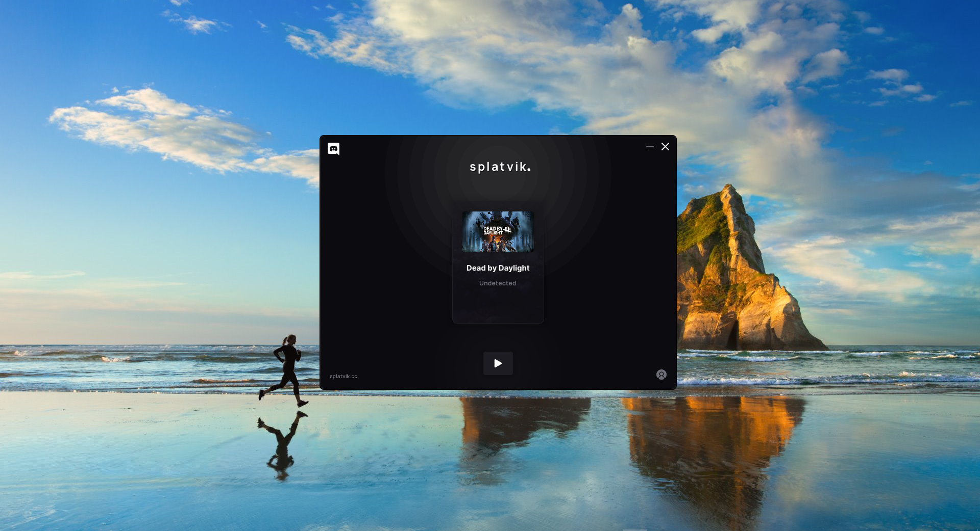 The splatvik loader with Dead by Daylight selected